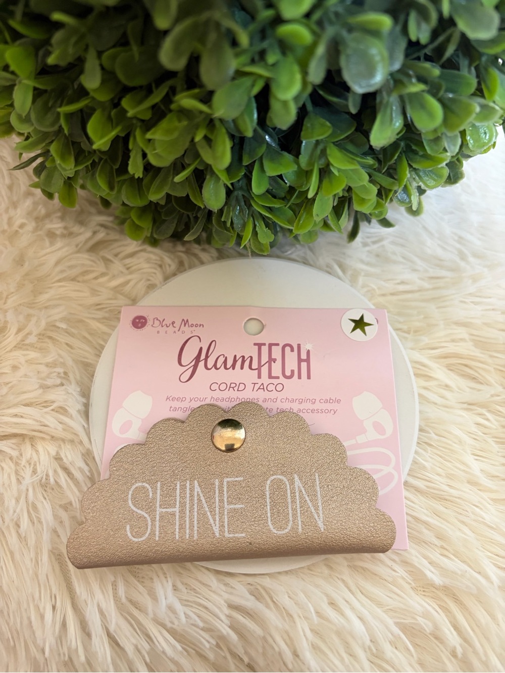 GlamTECH Cord Taco - Metallic Rose Gold "SHINE ON"